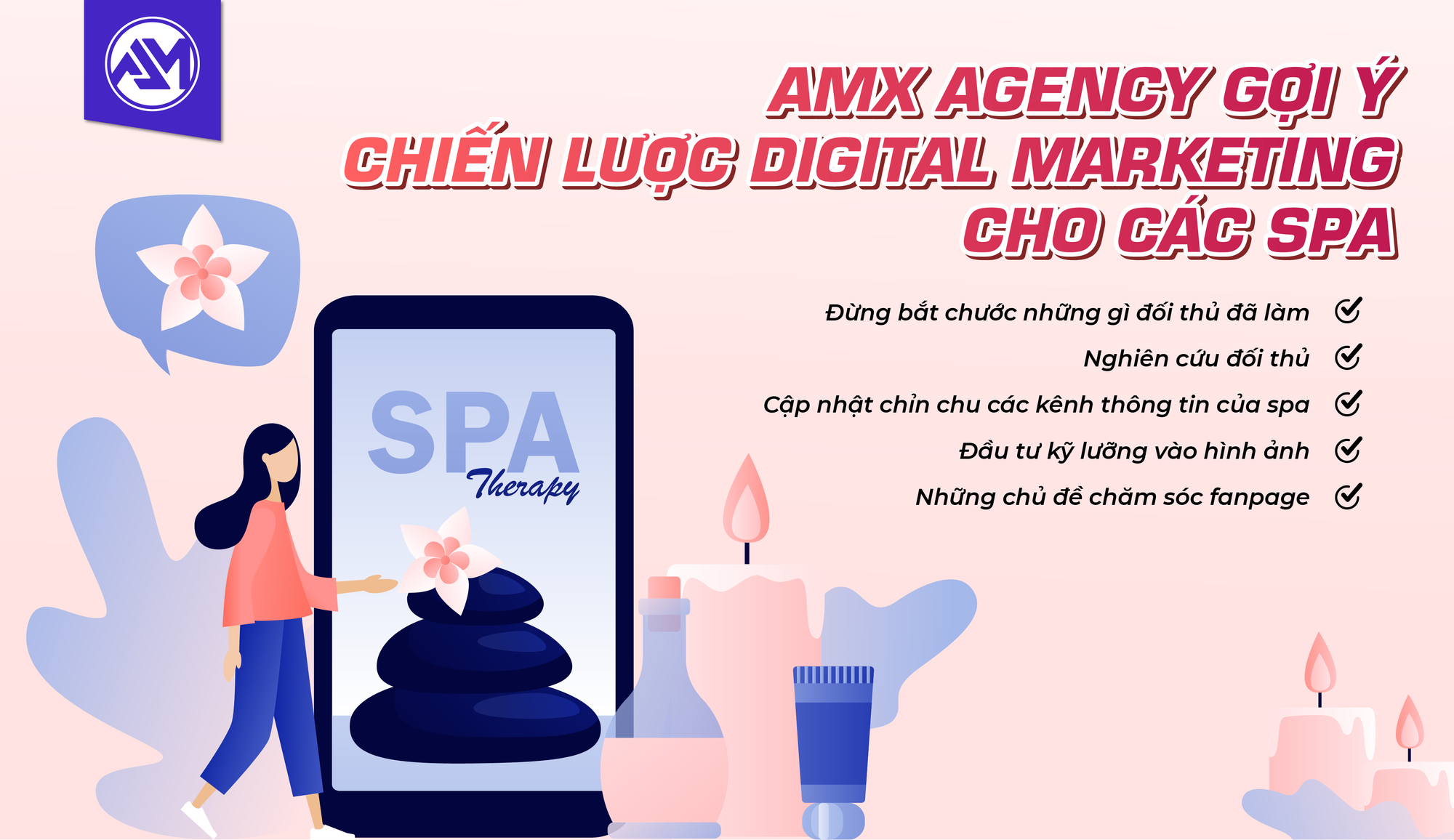 AMX AGENCY GỢI Ý CHIẾN LƯỢC DIGITAL MARKETING CHO CÁC SPA